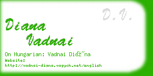 diana vadnai business card